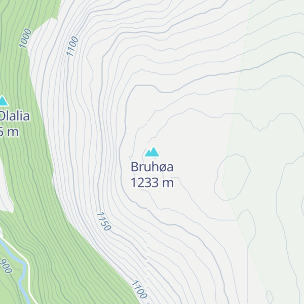 Map of Bruhøa