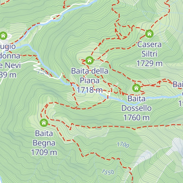 Map of Casera Terzera