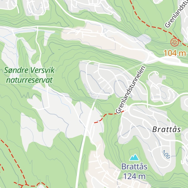 Map of Hvalsåsen