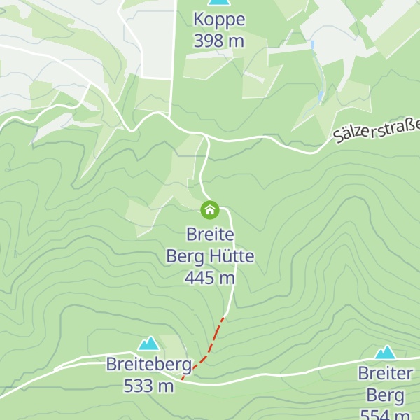 Map of Breite Berg Hütte
