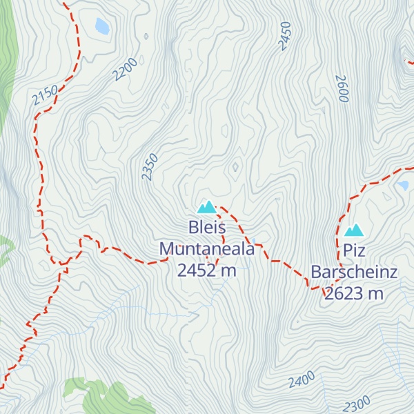 Map of Bleis Muntaneala
