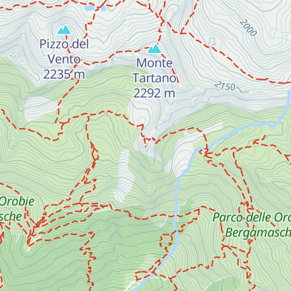 Map of Monte Azzaredo meridionale