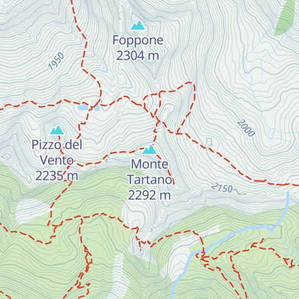Map of Monte Tartano