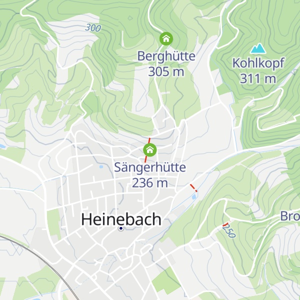 Map of Sängerhütte