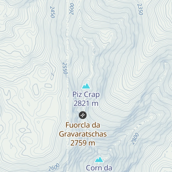 Map of Piz Crap