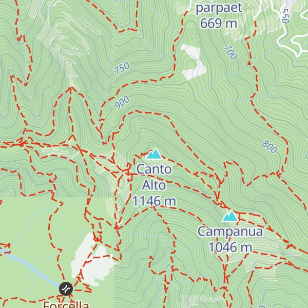 Map of Canto Alto
