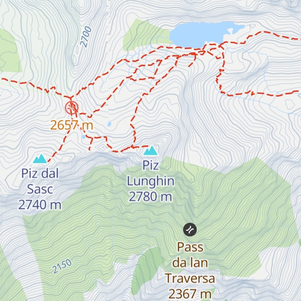 Map of Piz Lunghin