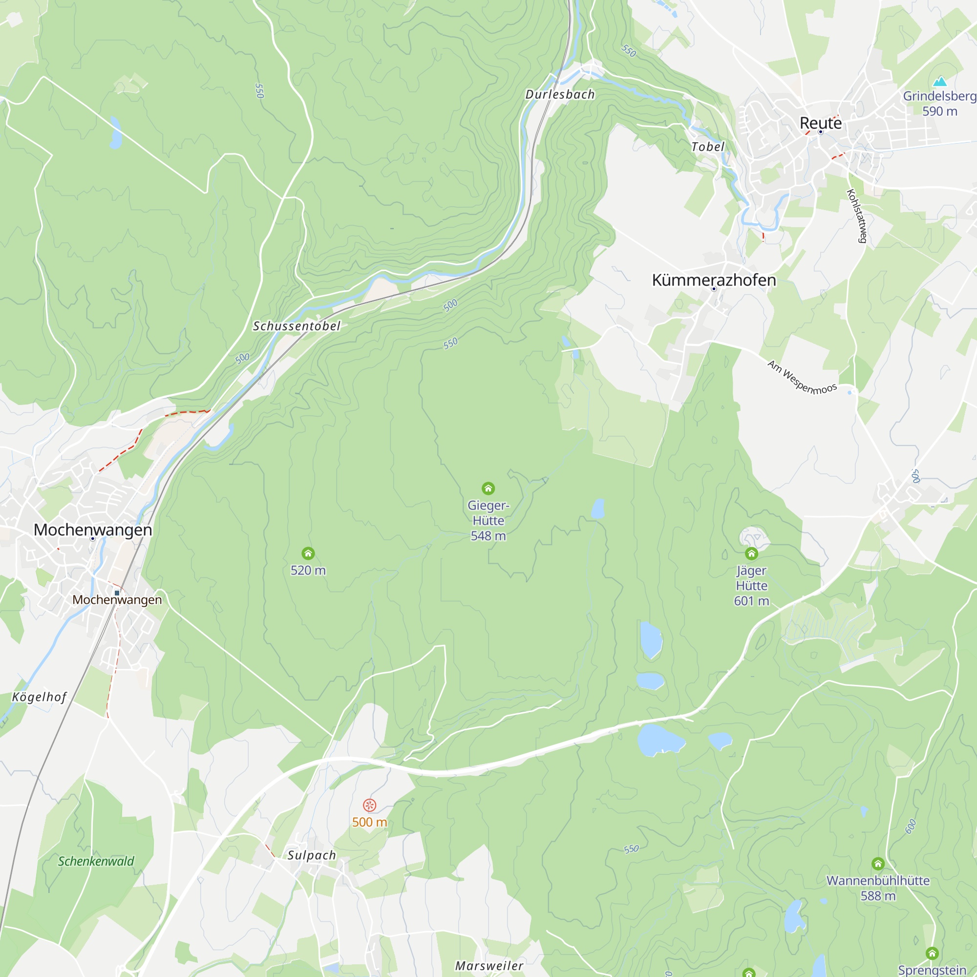Gieger-Hütte map