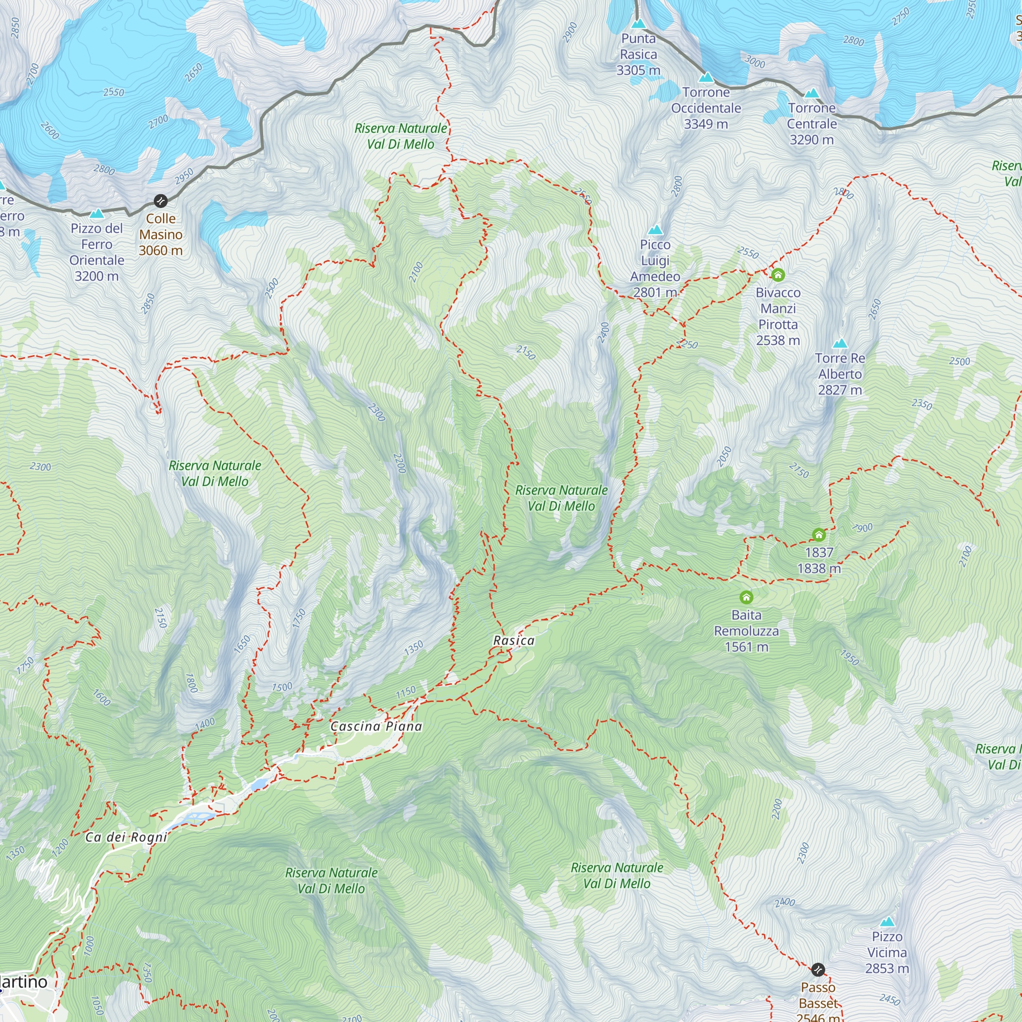 Baita Zocca map