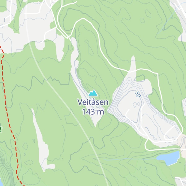 Map of Veitåsen