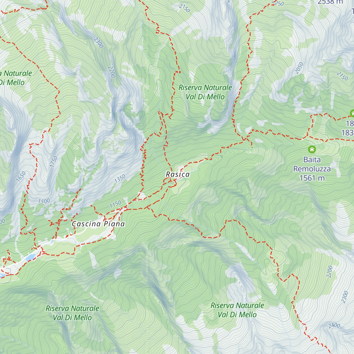 Rifugio Rasega map