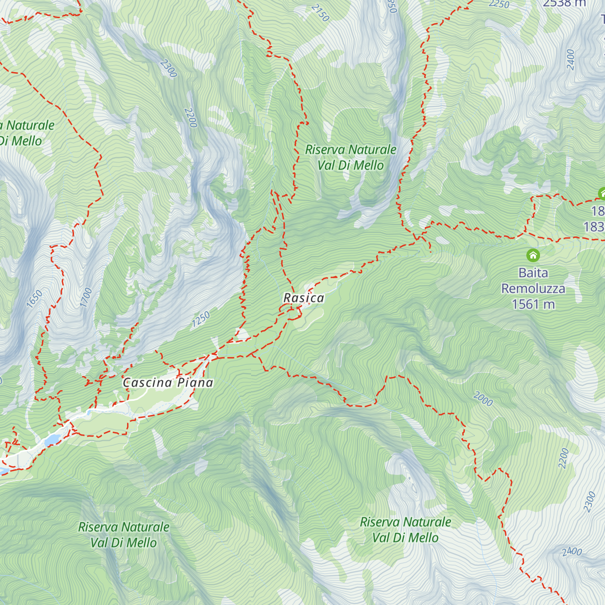 Rifugio Rasega map