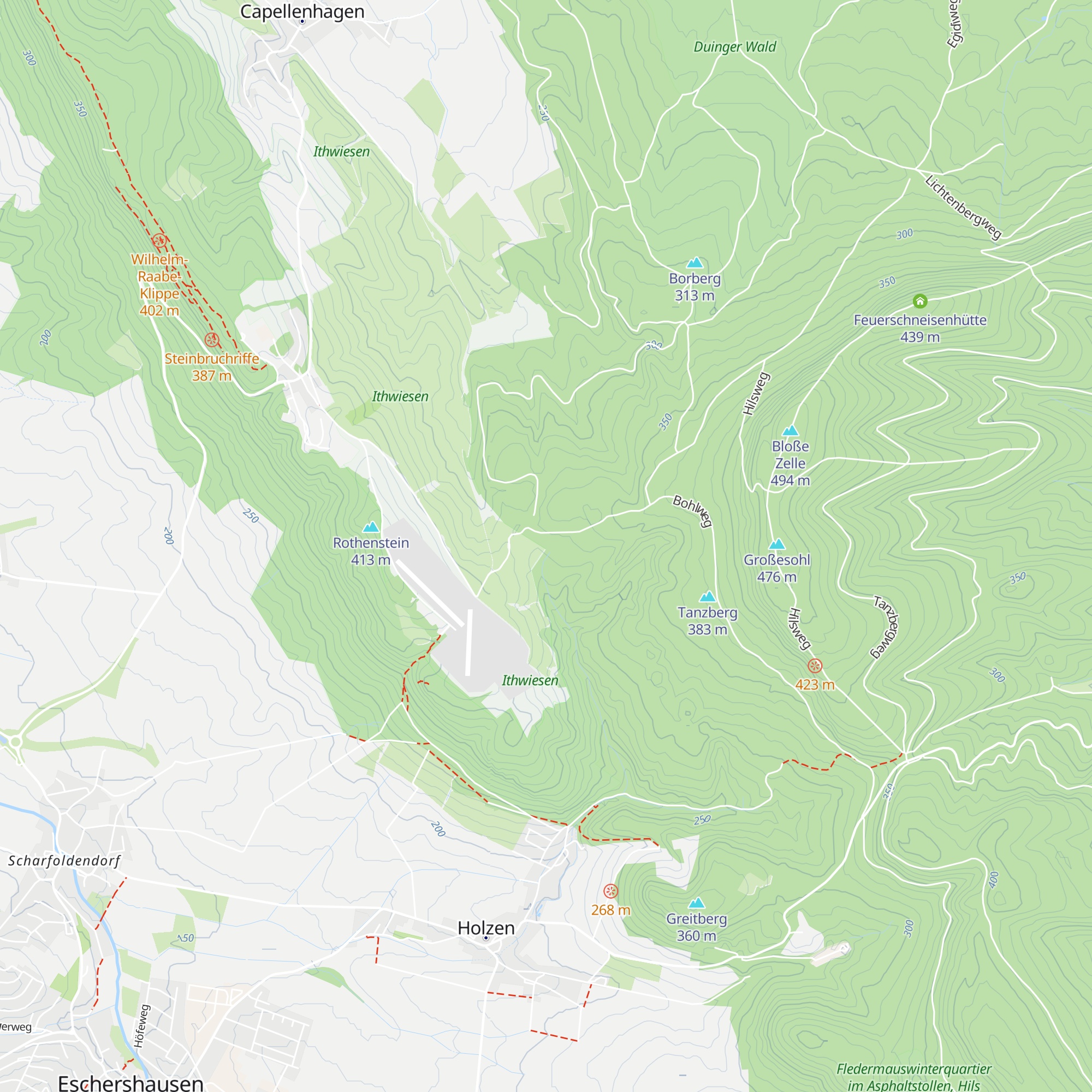 Schutzhütte Drei Kastanien map