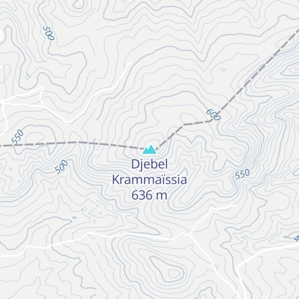 Map of Djebel Krammaïssia