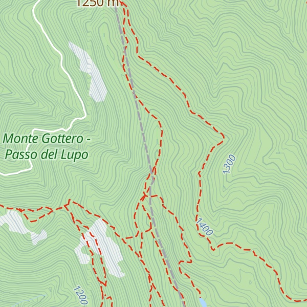 Map of Monte Passo del Lupo