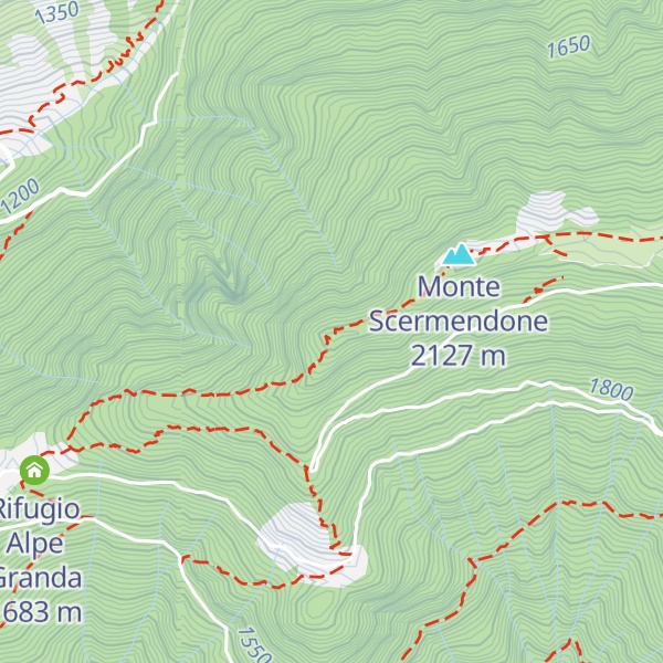 Map of Pizzo Mercantelli
