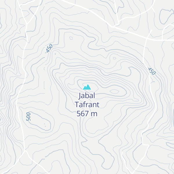 Map of Jabal Tafrant