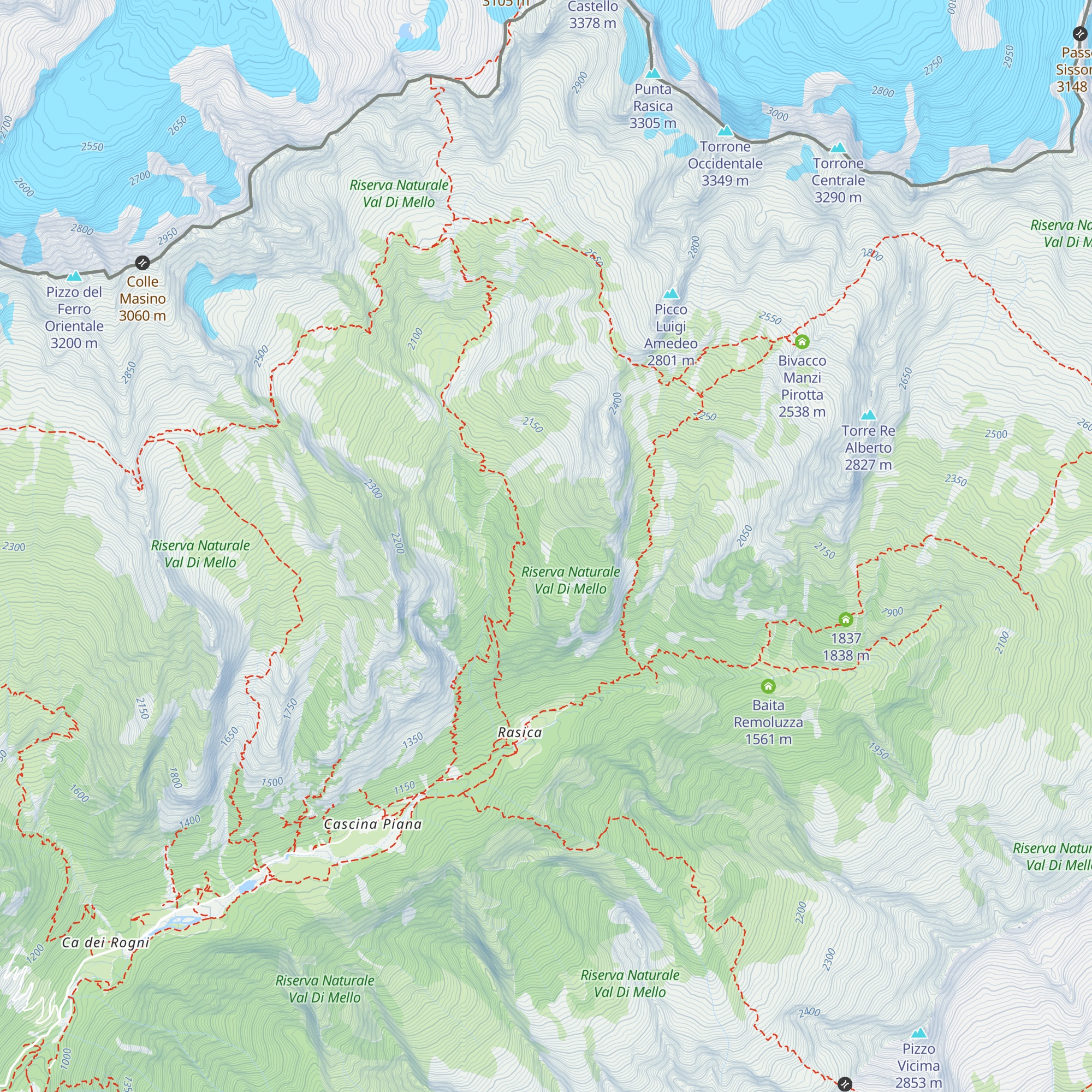 Baita Zocca map