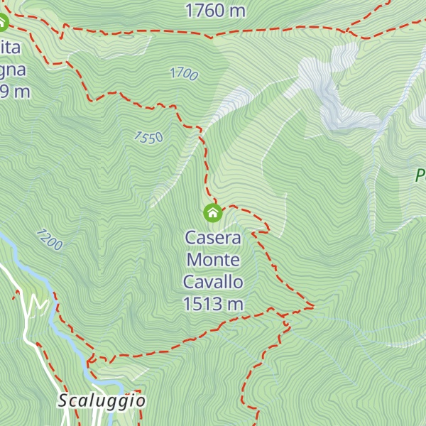 Map of Casera Monte Cavallo