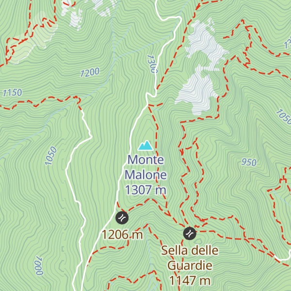 Map of Monte Malone