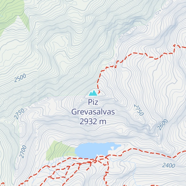 Map of Piz Grevasalvas