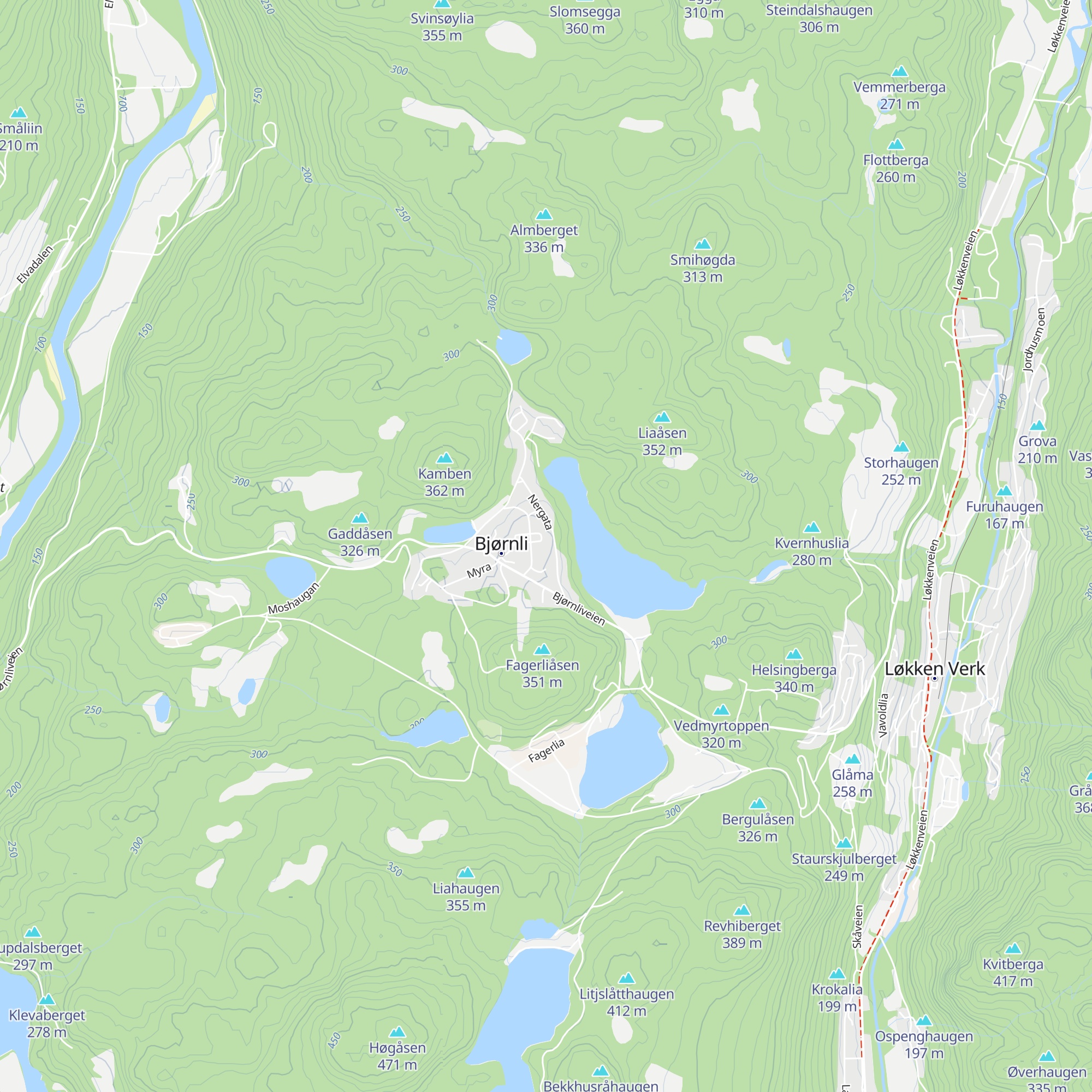 Fagerlimoen map