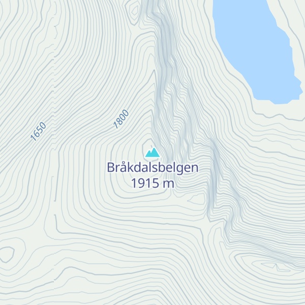 Map of Bråkdalsbelgen