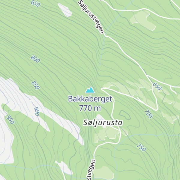 Map of Bakkaberget