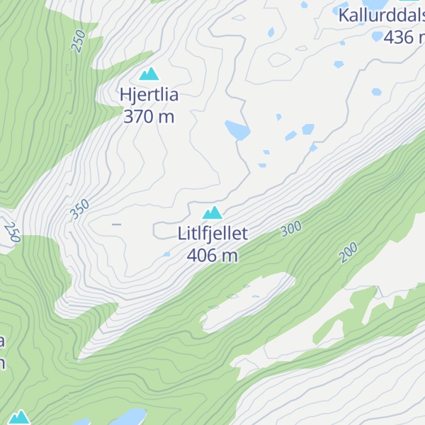 Map of Litlfjellet