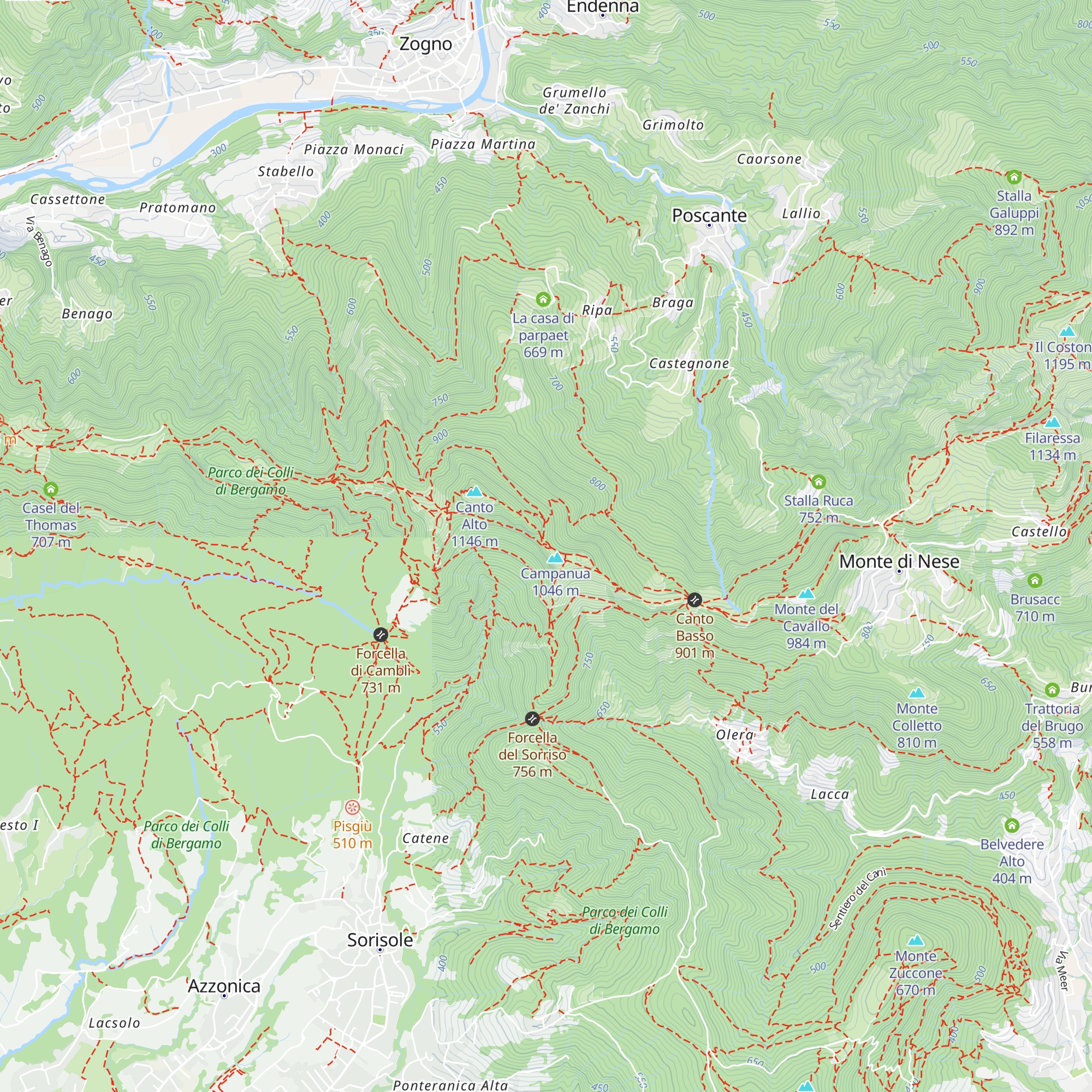 Stalle di Braghizza map