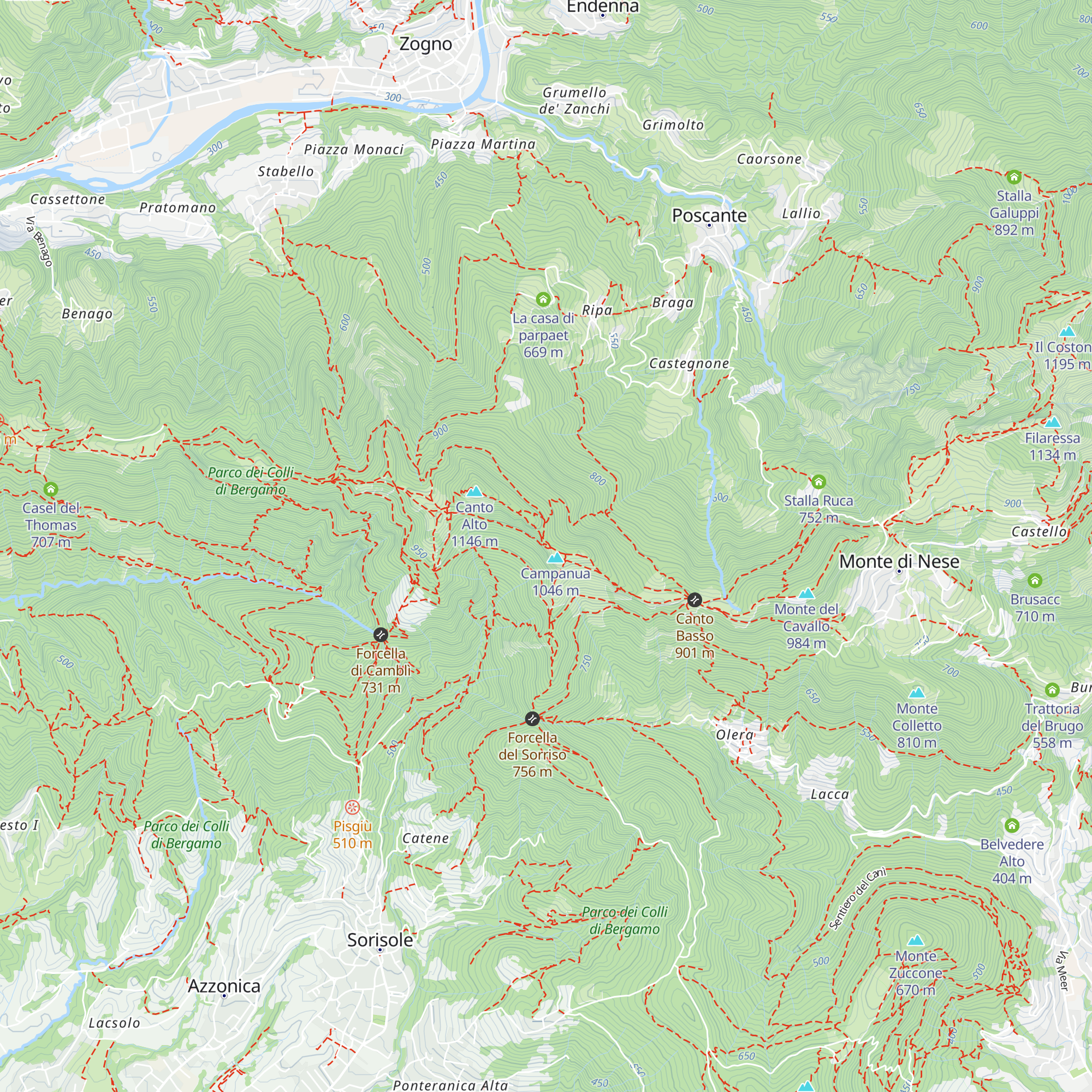 Stalle di Braghizza map