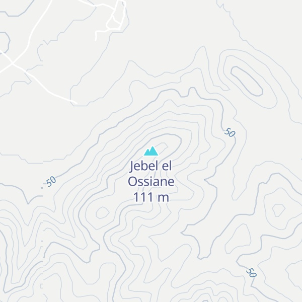 Map of Jebel el Ossiane
