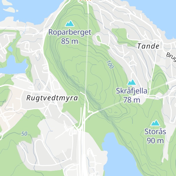Map of Høgenhei