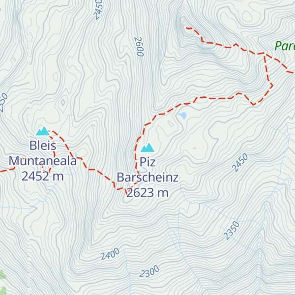 Map of Piz Barscheinz