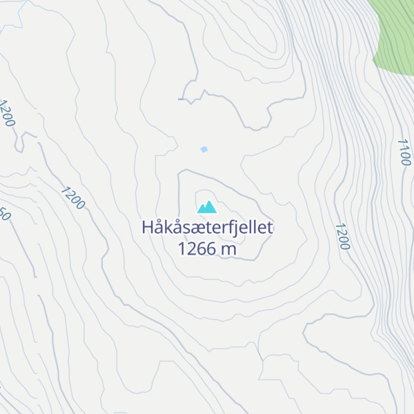 Map of Håkåsæterfjellet