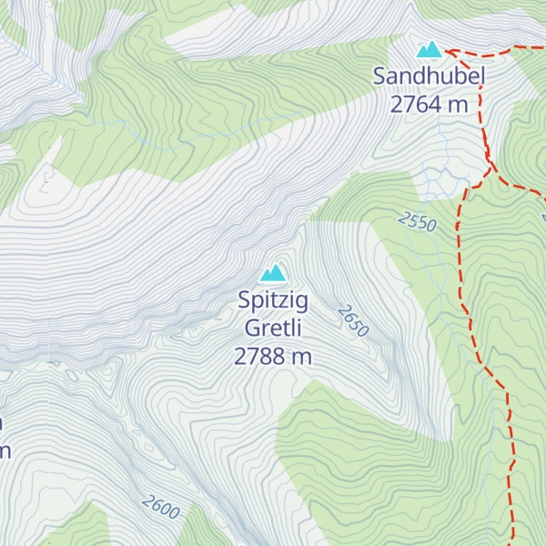 Map of Spitzig Gretli