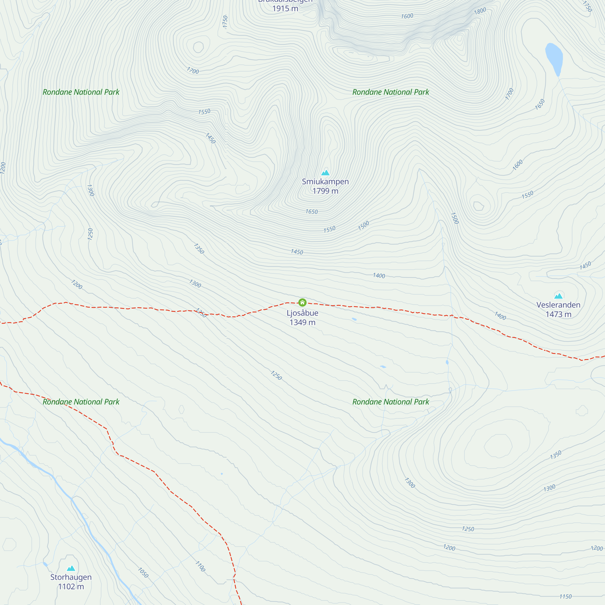 Ljosåbue map