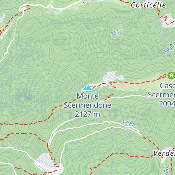 Map of Monte Scermendone