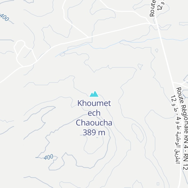 Map of Khoumet ech Chaoucha