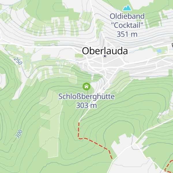Map of Schloßberghütte