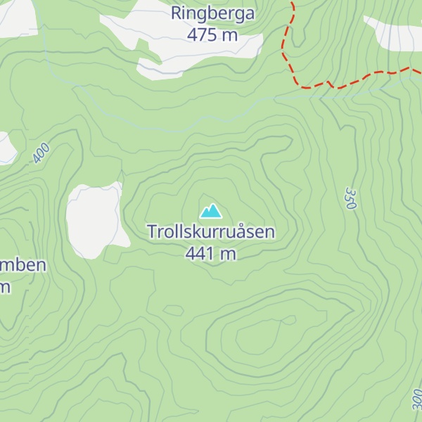 Map of Trollskurruåsen