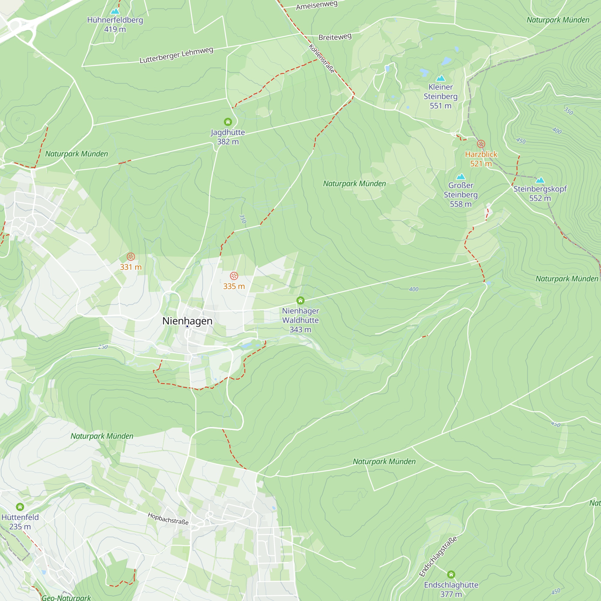 Nienhäger Waldhütte map