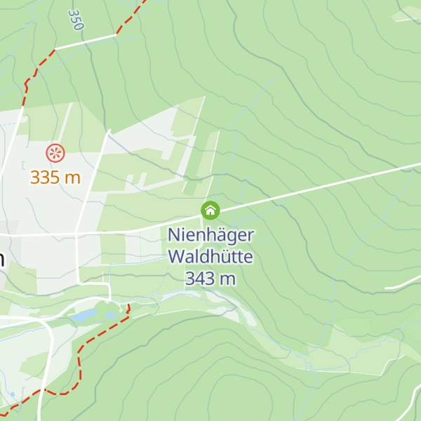 Map of Nienhäger Waldhütte