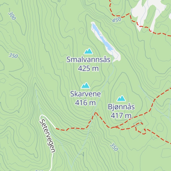 Map of Skarvene
