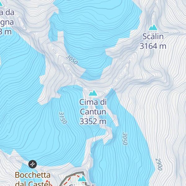 Map of Cima di Cantun