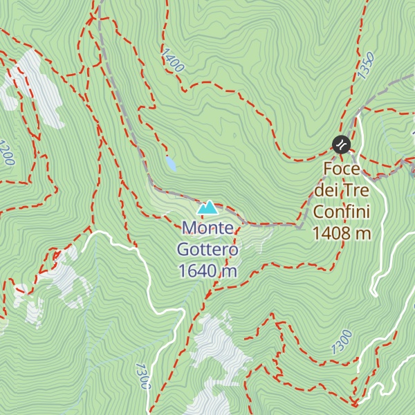 Map of Monte Gottero