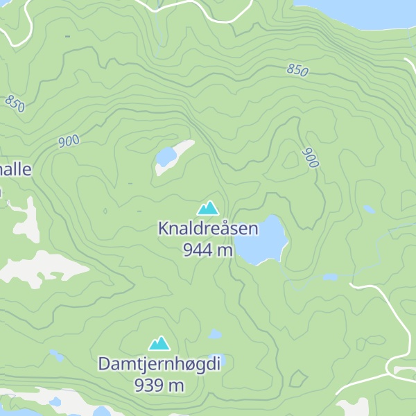 Map of Knaldreåsen