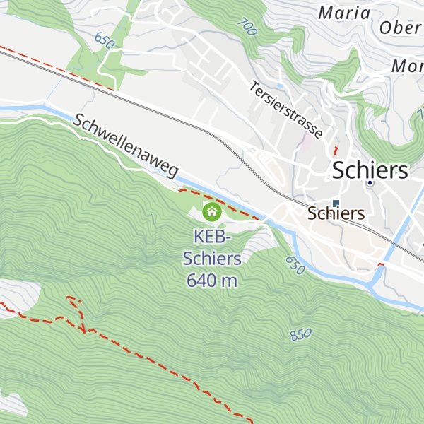 Map of KEB-Schiers