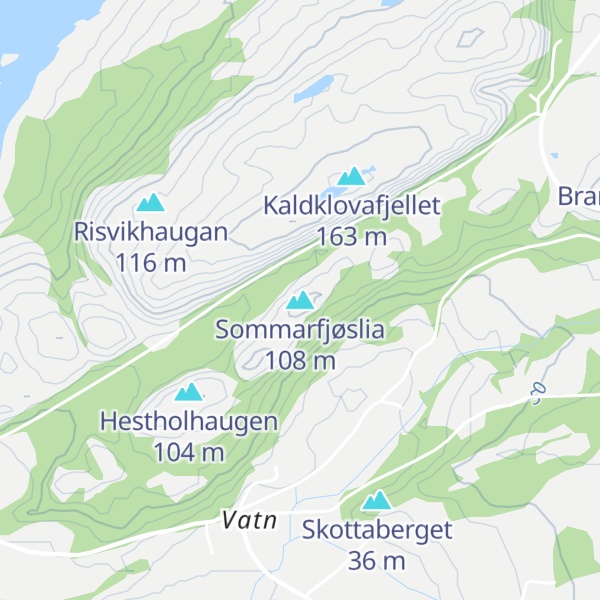 Map of Sommarfjøslia