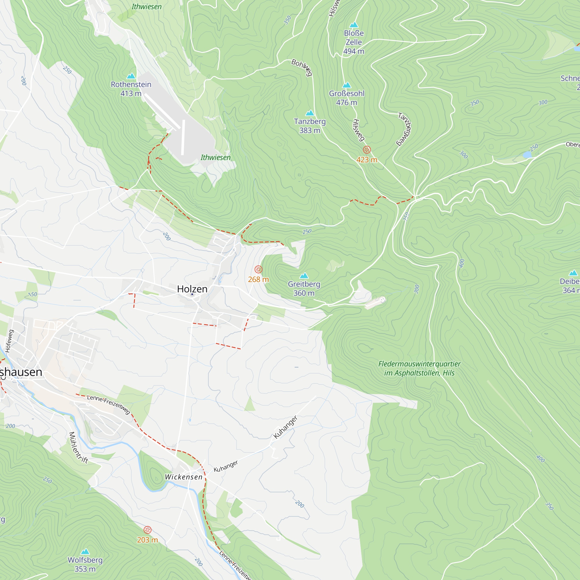 Greitbergbaude map